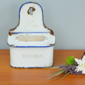 Boite à allumette en tôle émaillée