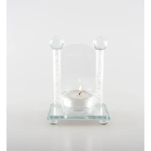 Bougeoir en cristal ner nechama h16.5cm