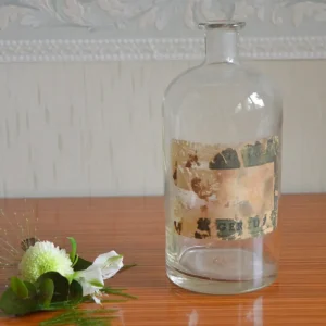 Ancien flacon d&rsquo;apothicaire en verre