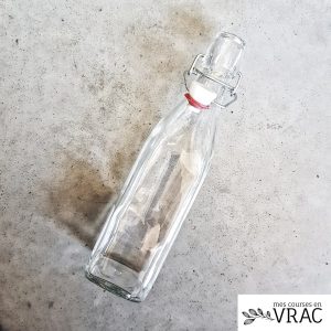 Bouteille en verre transparent – Bouchon Swing