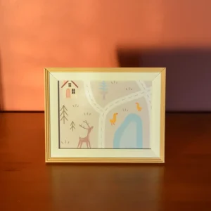 Affiche de carte de route encadrée