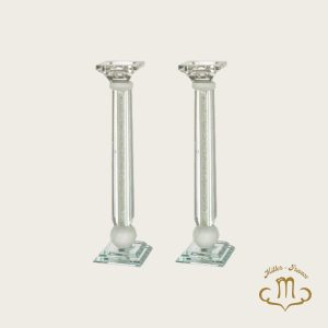 Grands bougeoirs en Cristal