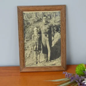 Photo d&rsquo;un soldat et de sa fille