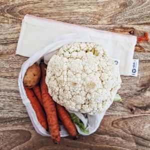 5 sacs à légumes en tissu – Taille L
