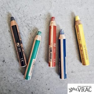 5 marqueurs écologiques couleurs à mine sèche « Woody »